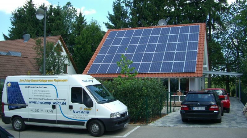 Haus mit Photovoltaik
